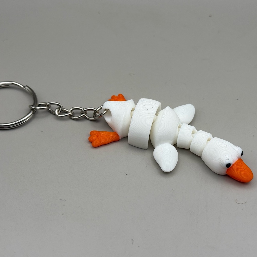 White and Orange Character Key Holder Accessory